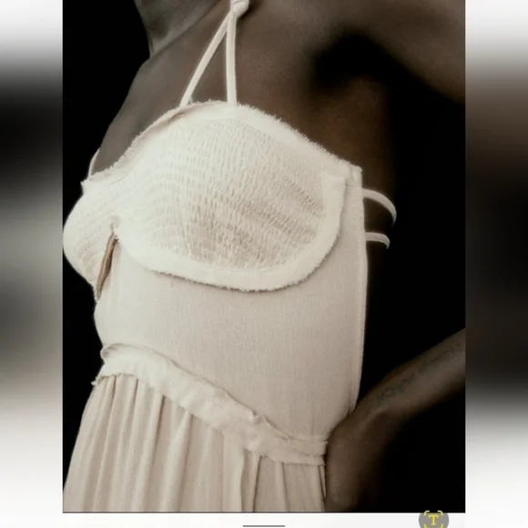 ZARA long strappy Casual Flowy Summer dress - Picture 7 of 12
